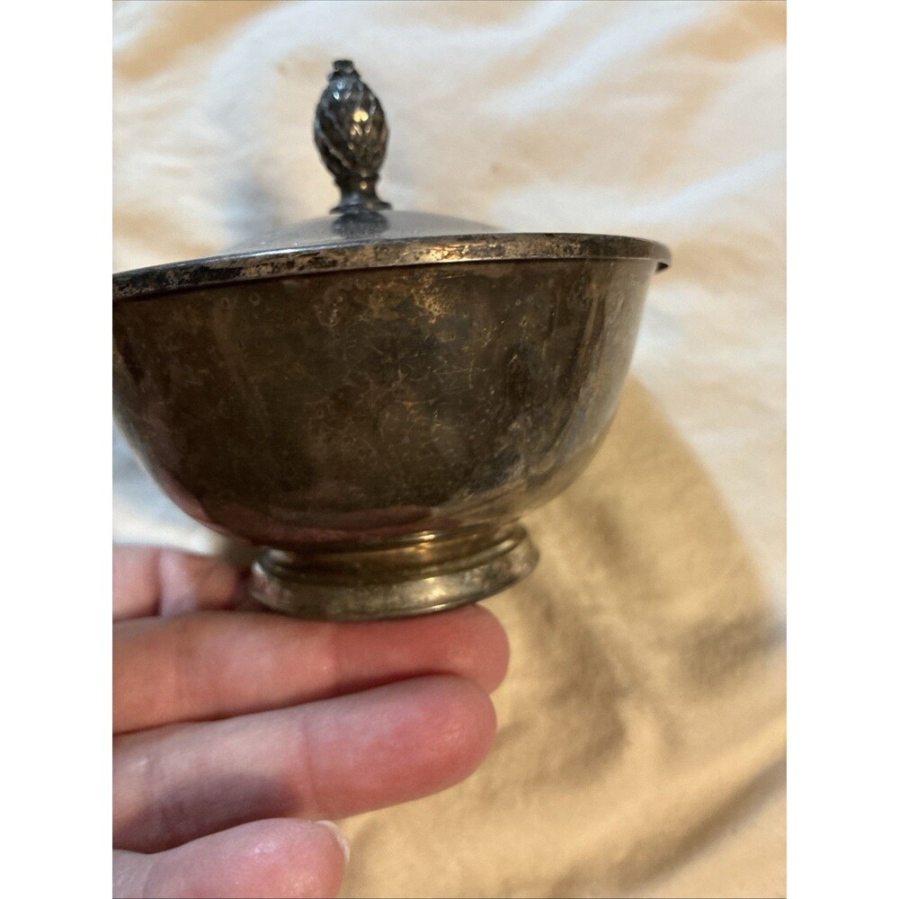 Paul Revere Reproduction Silver Plate 4" Bowl ONEIDA Silversmiths - Picture 12 of 13